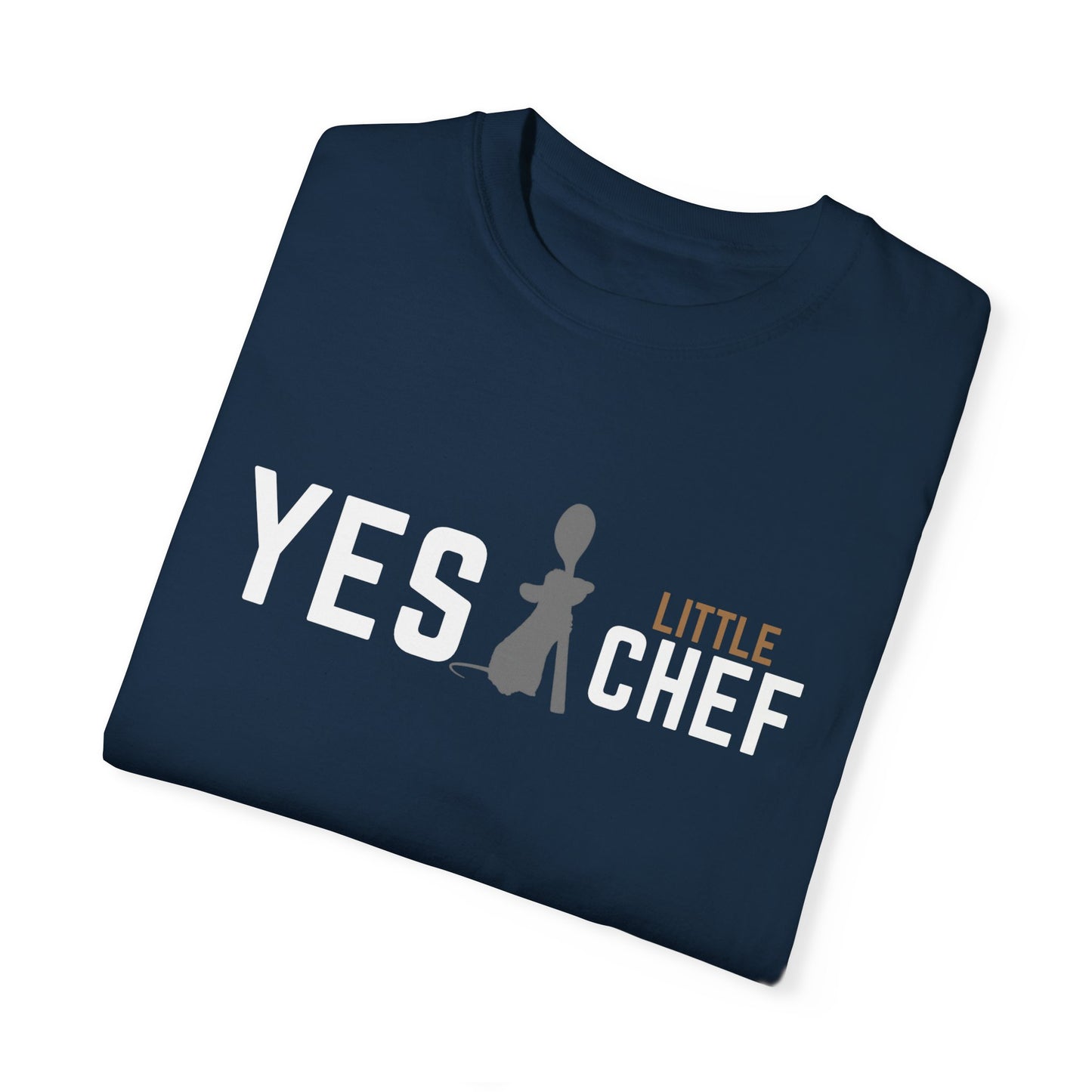 Yes Little Chef — Comfort Colors Navy Tee