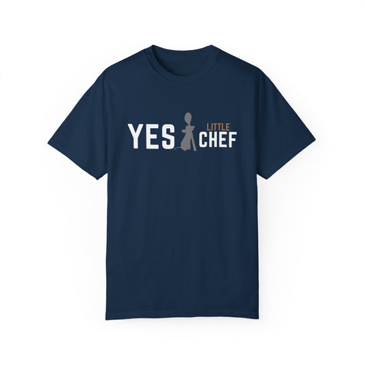 Yes Little Chef — Comfort Colors Navy Tee