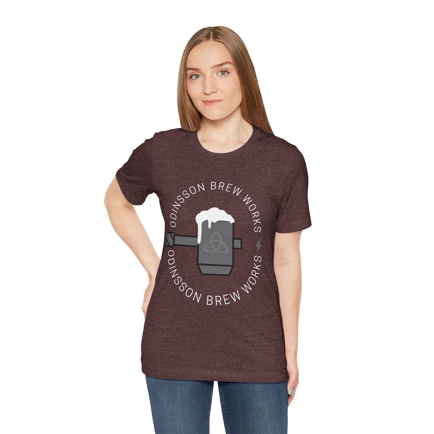 Odinsson Brew Works - Heather Maroon Tee