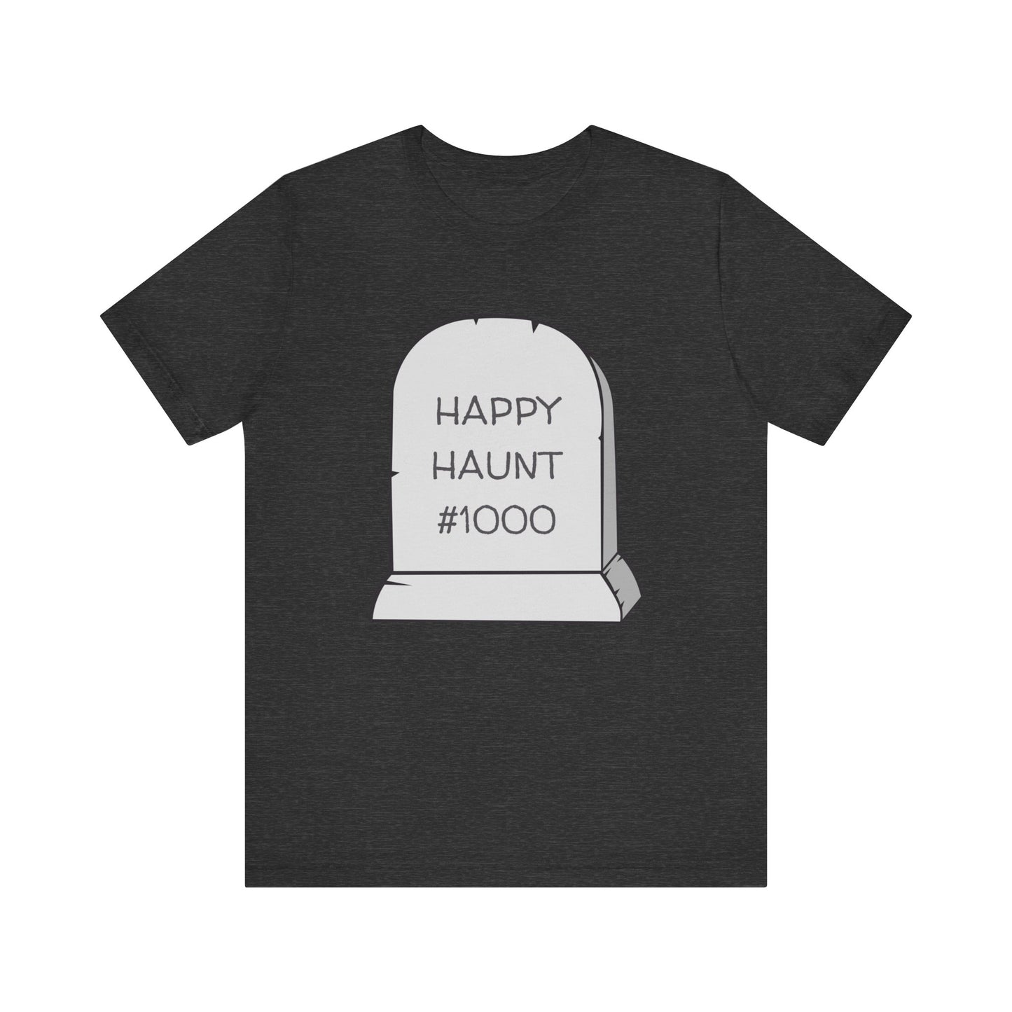 Happy Haunt — Dark Grey Heather Tee