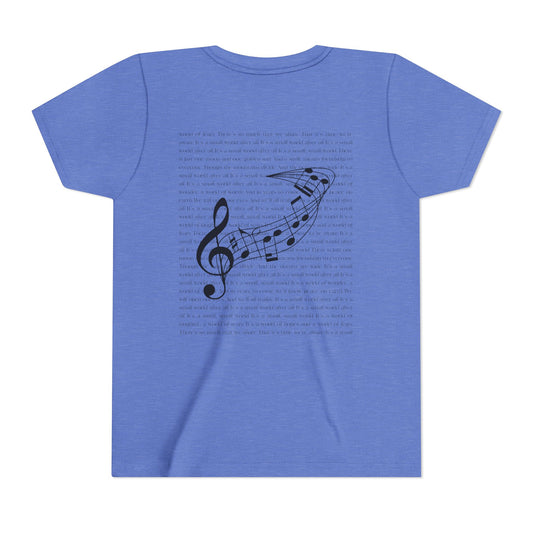 Small World -  Heather Columbia Blue Youth Tee