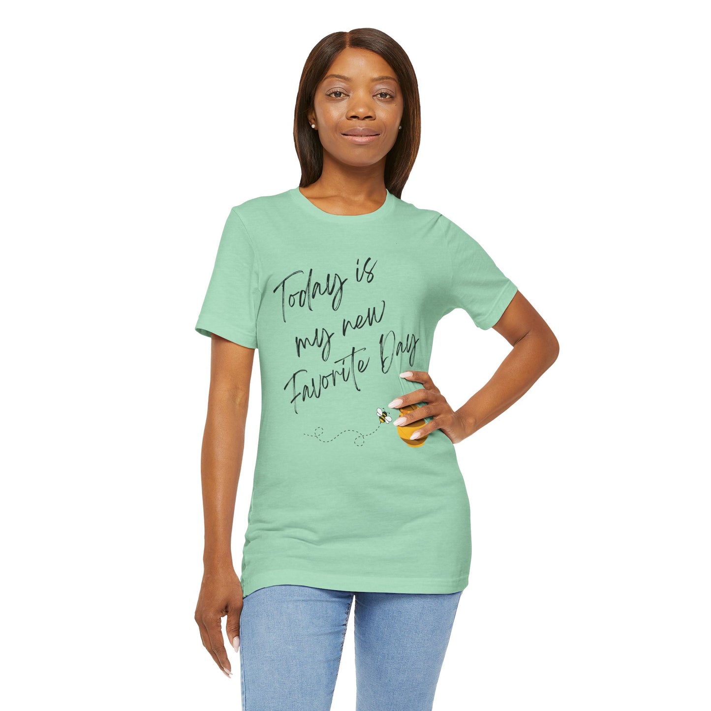 New Favorite Day - Heather Mint Tee