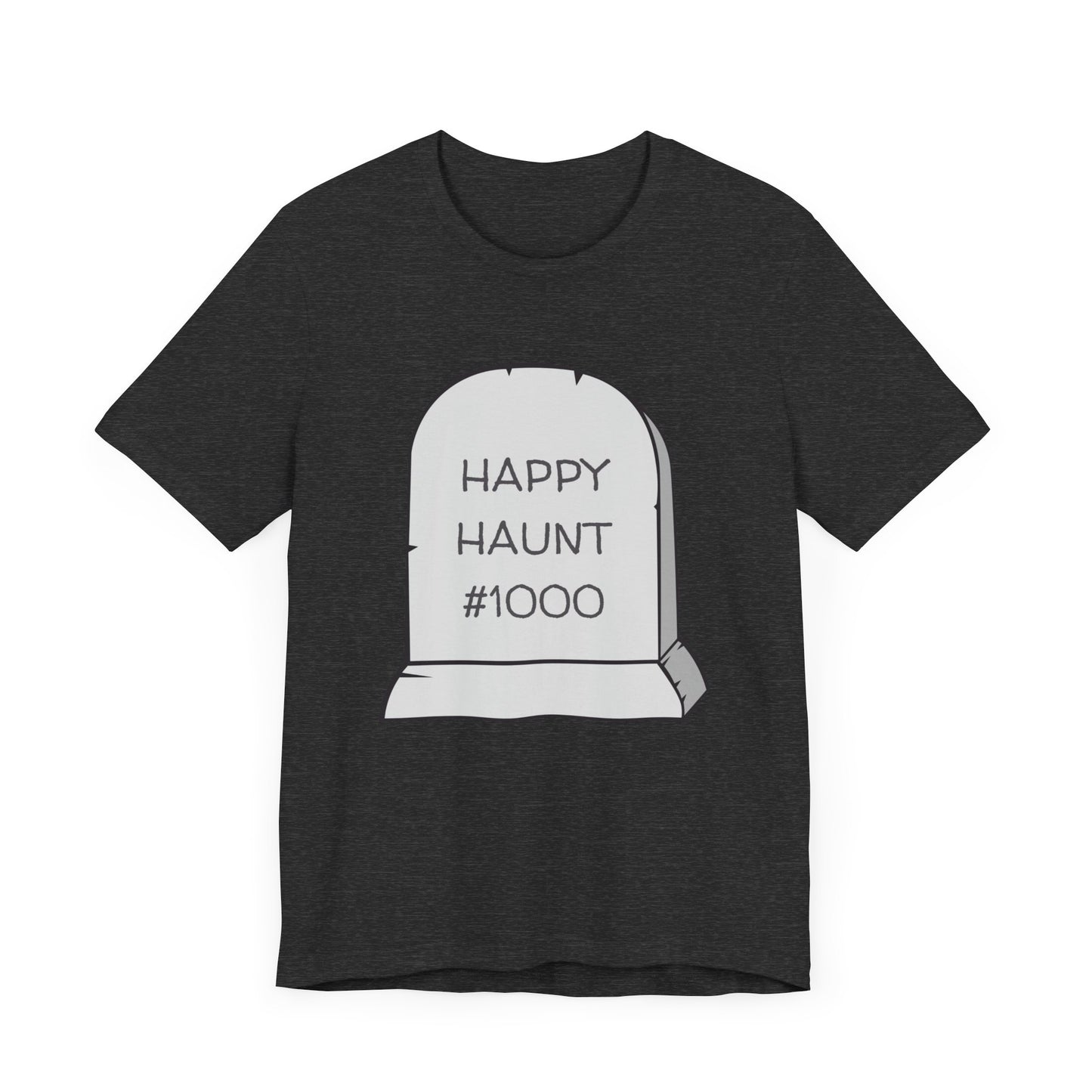 Happy Haunt — Dark Grey Heather Tee