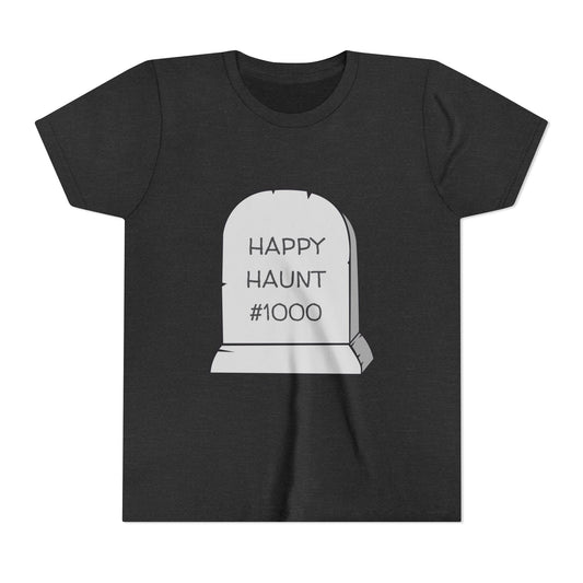 Happy Haunt - Dark Gray Heather Youth Tee