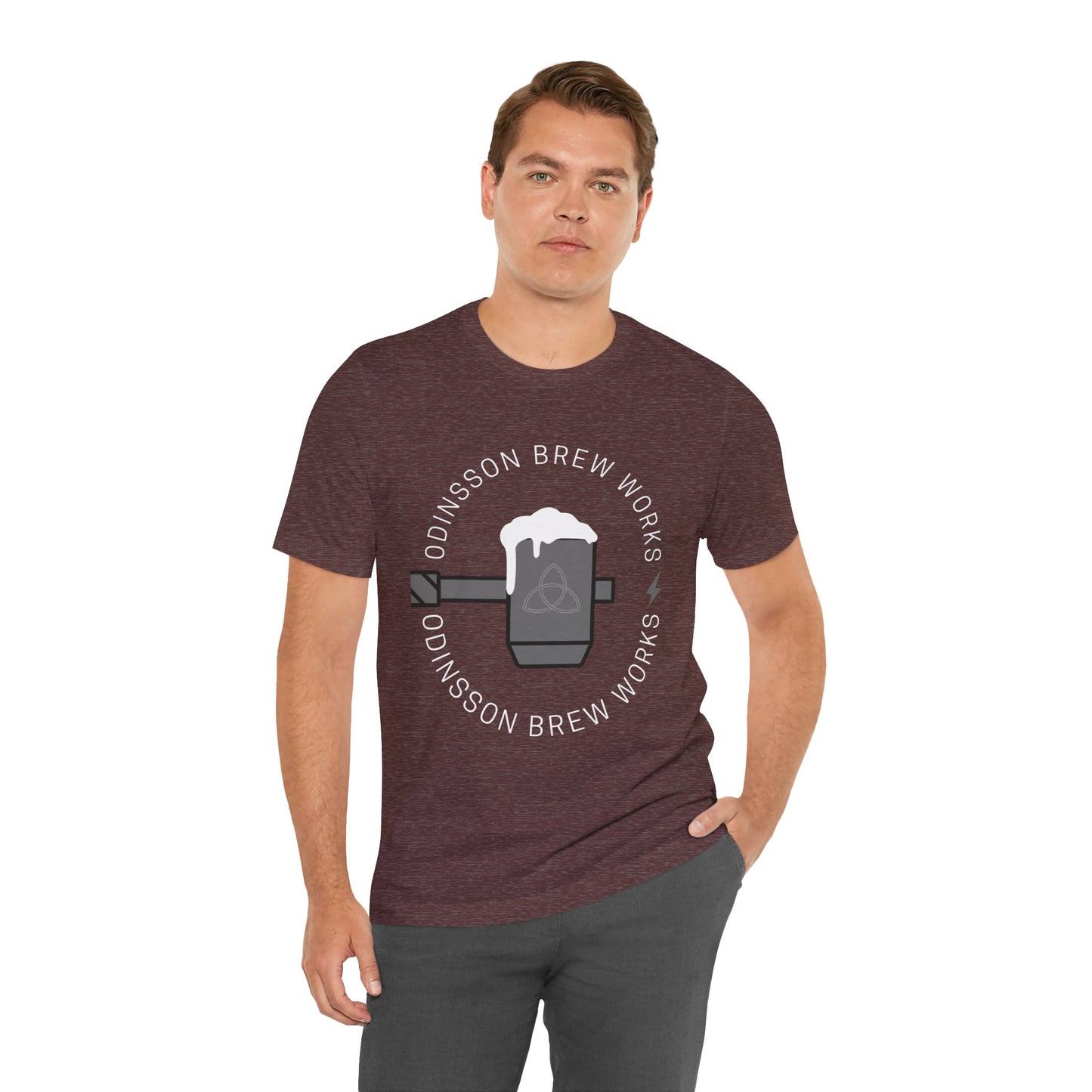 Odinsson Brew Works - Heather Maroon Tee