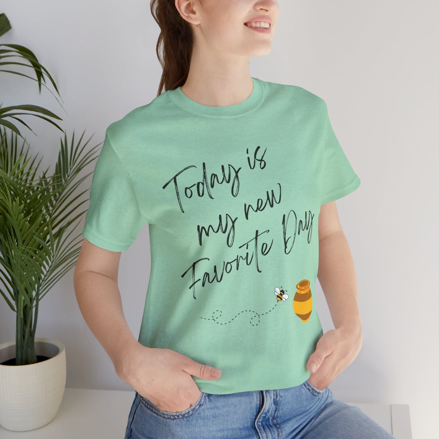 New Favorite Day - Heather Mint Tee