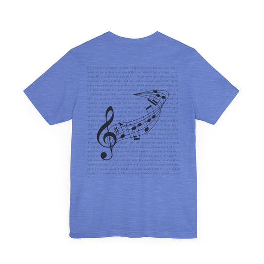 Small World — Heather Columbia Blue Tee