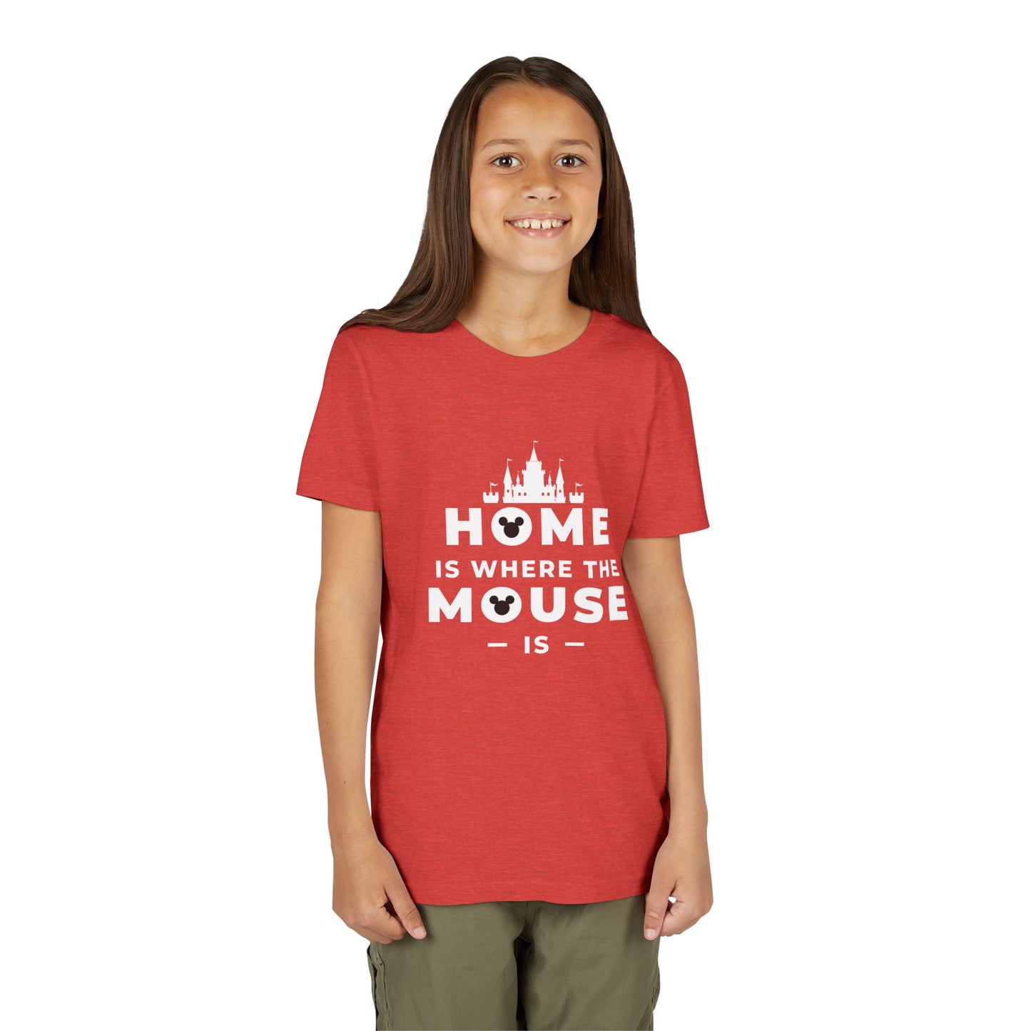 Welcome Home Block - Red Heather Youth Tee