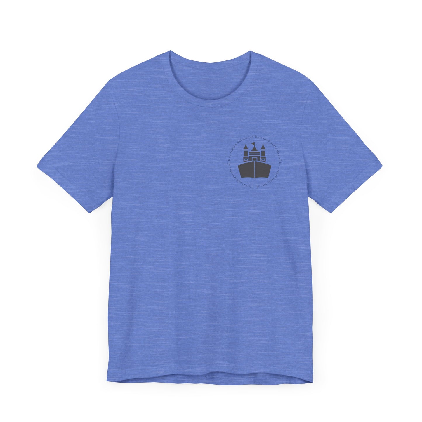 Small World — Heather Columbia Blue Tee