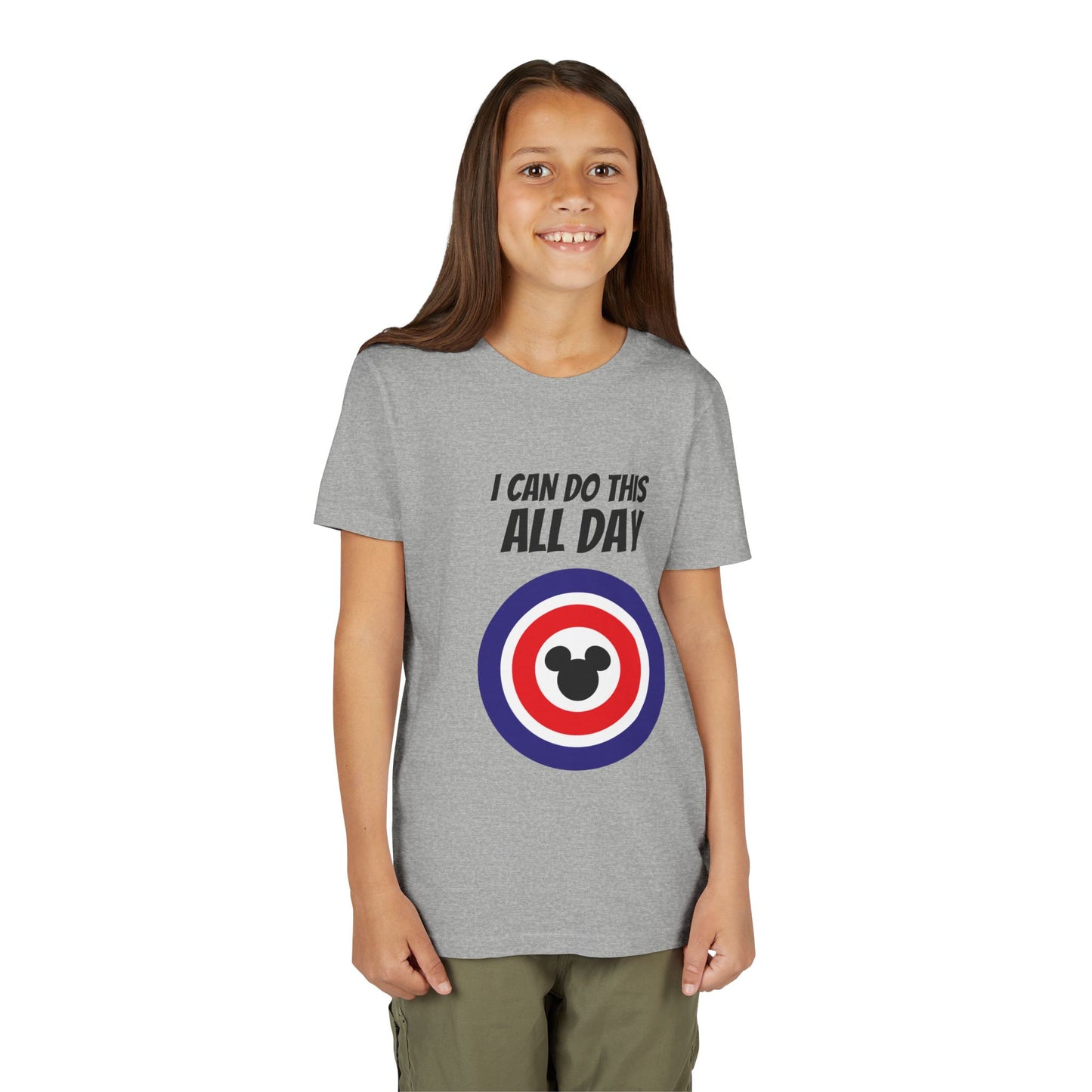 All Day - Heather Athletic Youth Tee