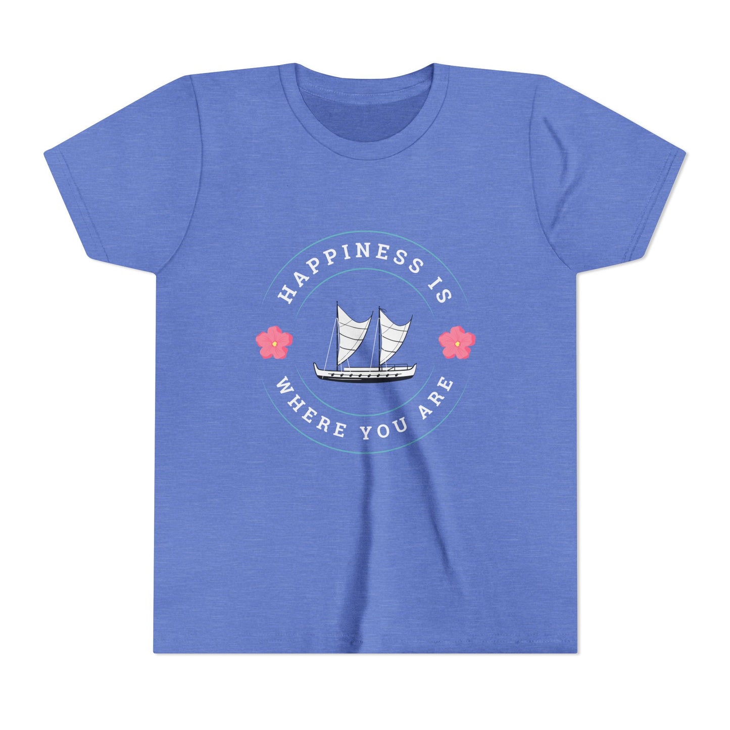 Where You Are - Heather Columbia Blue Youth Tee