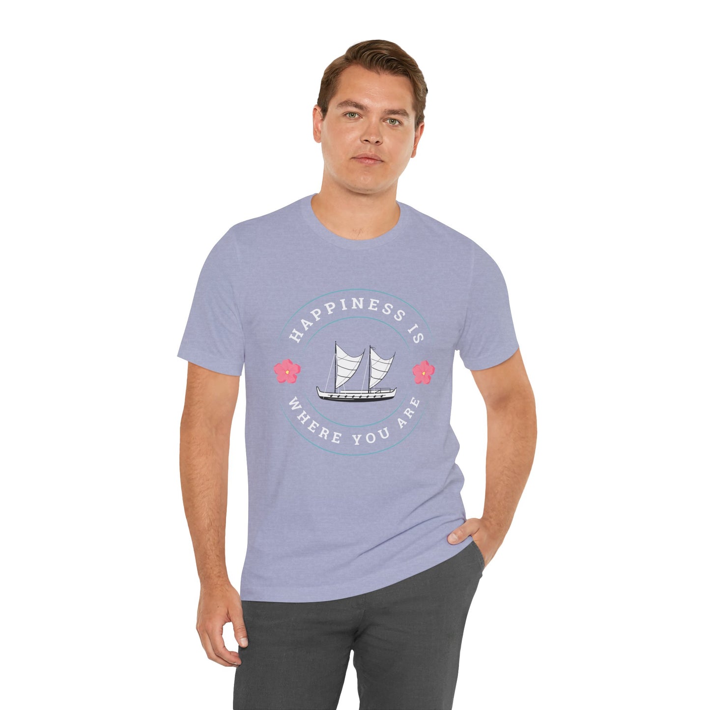 Where You Are - Heather Blue Tee