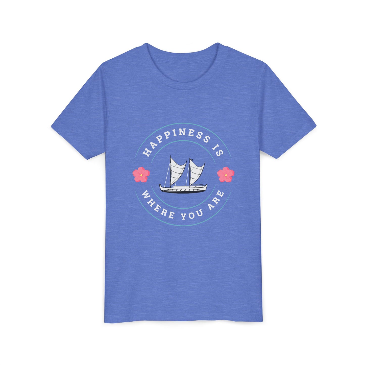 Where You Are - Heather Columbia Blue Youth Tee