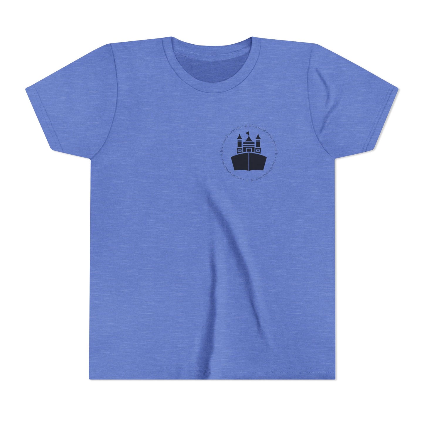 Small World -  Heather Columbia Blue Youth Tee